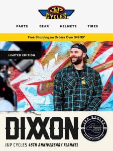 Dixxon X J&P Cycles 45th Anniversary Flannel