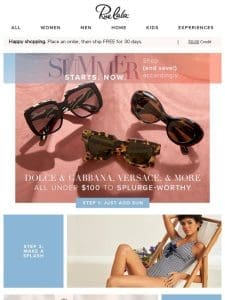 ?? Dolce & Gabbana， Versace， & More | All Under $100 to Splurge-Worthy