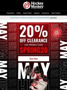 ? Don’t Miss Out! MAYhem Sale: 20% Off Clearance Items ?