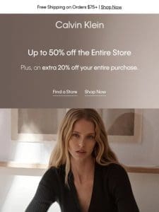 Don’t Miss Out – An Extra 20% off Your Entire Purchase