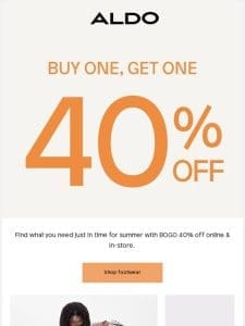 Don’t miss BOGO 40% off summer essentials