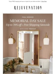 Don’t miss our Memorial Day Sale!