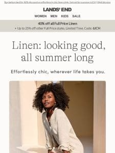 Don’t miss this chance to save on ALL New Linen!