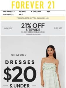 Dresses for $20 (and under!!)