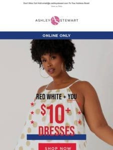 Dresses starting at $10