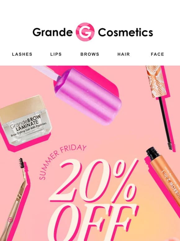EARLY ACCESS   20% OFF ALL BROW