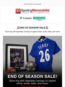 END OF SEASON SALE!