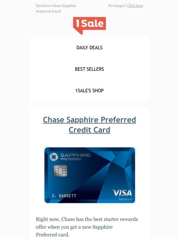 ENDING SOON: Chase Sapphire Bonus Offer!