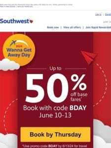 ENDS THURS: Up to 50% off travel sale! ?