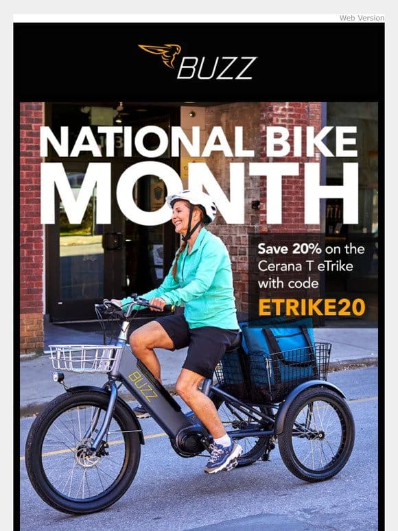 ? ETRIKE – Elevate your ride for BIKE MONTH!
