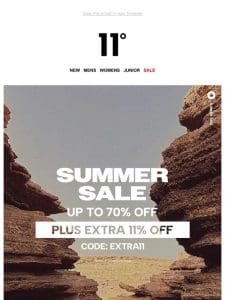 EXTRA 11% OFF | Summer Sale
