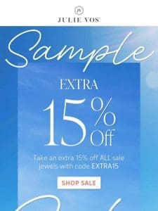EXTRA 15% off ALL Sale