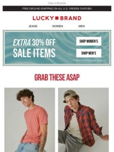 EXTRA 30% Off Sale Going On Now!