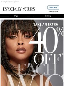 EXTRA 40% OFF – Don’t Miss This!