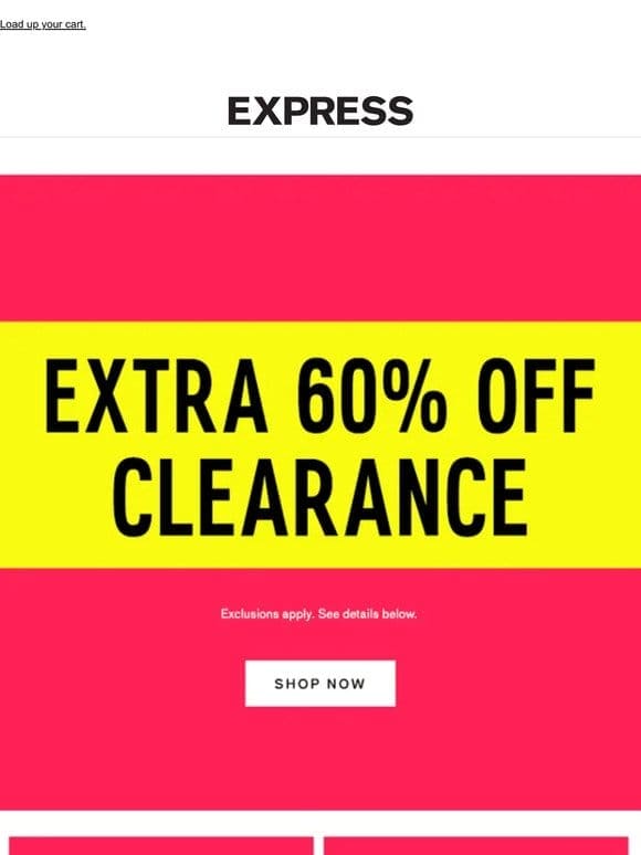 ? EXTRA 60% OFF CLEARANCE ?