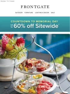 Early Memorial Day Savings: Up to 60% off sitewide.