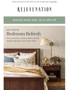 Easy updates for your bedroom refresh