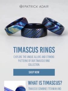 Elevate Your Style with Timascus Rings!