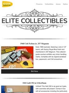 Elite Collectible Firearm Auctions