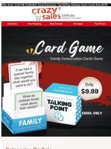 ??Email Exclusive: Top-Selling Tabletop Game Cards Now $9.99*