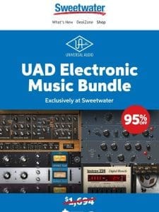 Ending Soon: Save 95% on UAD Plug-ins!