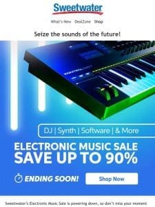 ? Ending Tomorrow: Electronic Music Sale