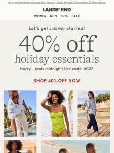 Ends midnight: save 40% on Holiday Essentials!