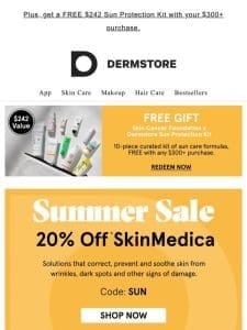 Enjoy 20% off SkinMedica + FREE $25 GIFT — Shop The Summer Sale