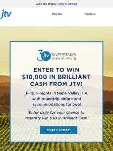 Enter our sweepstakes!