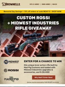 Enter to win this CUSTOM lever action rifle!