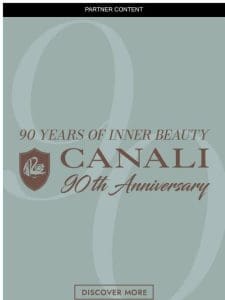 Everlasting fast forward: Canali turns 90