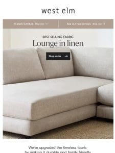 Everyone loves: Performance linen sofas