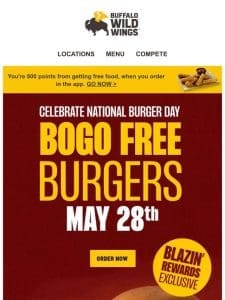Exclusive National Burger Day deal ???