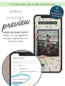 Exclusive offer! Free Digital Preview with every order