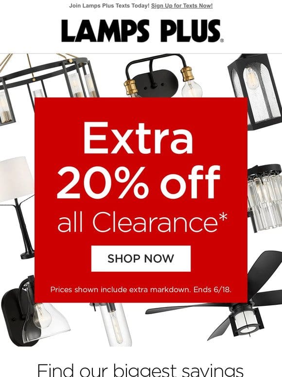 Extra 20% Off Clearance Styles! Don’t Miss It