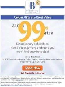 Extraordinary Gifts Under $99.99
