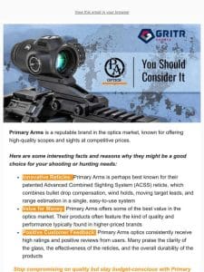 ?FEATURED: Primary Arms Optics