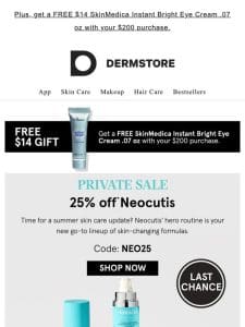 FINAL HOURS to save 25% on Neocutis’ skin-changing formulas