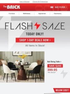 FLASH SALE – Today Only