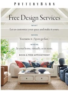 FREE 1:1 design appts