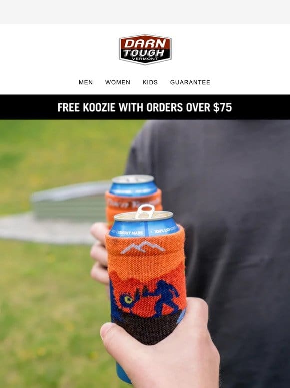 FREE Koozie with Orders $75+