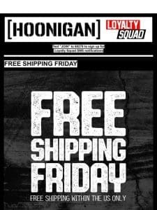 FREE SHIPPING HAPPENING NOW