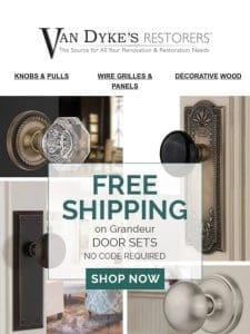 ? FREE SHIPPING on Select Grandeur Door Sets