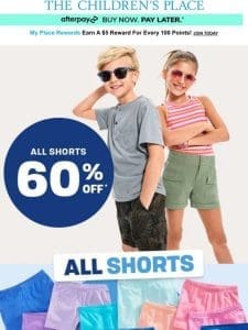 FYI: All Shorts 60% OFF + 70% OFF Clearance