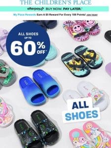 FYI: Sandals， Flops， Slides ?now 60% OFF!