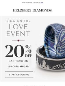 Fall in love with 20% off Lashbrook