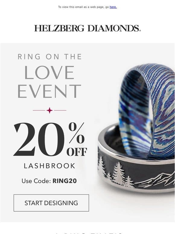 Fall in love with 20% off Lashbrook