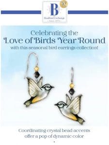 Fashion Earrings Inspired by the Most Beautiful Birds