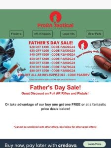 Father’ Day Sale – New Discount Codes!