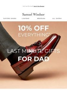 Father’s Day Exclusive: 10% Off Storewide